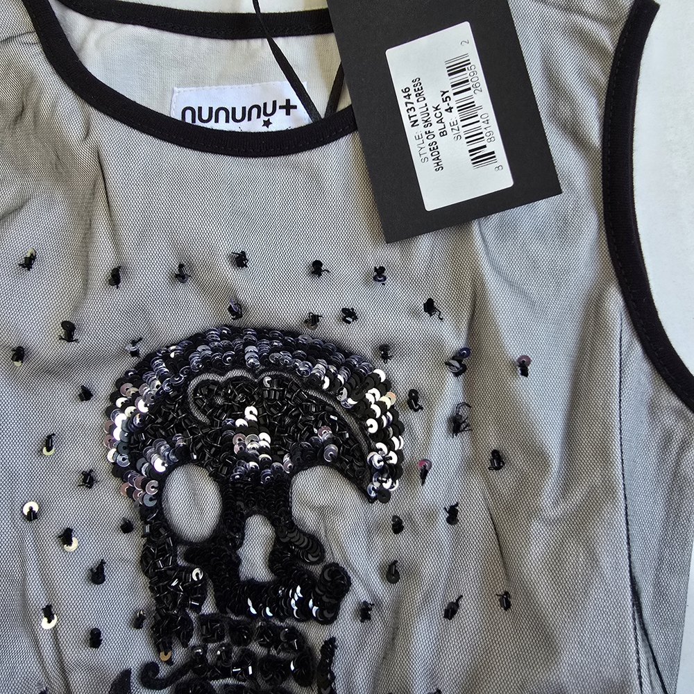 Tutu Du Monde Skull Tutu Dress Toddlers 4t 5t Black And Gray Nununu